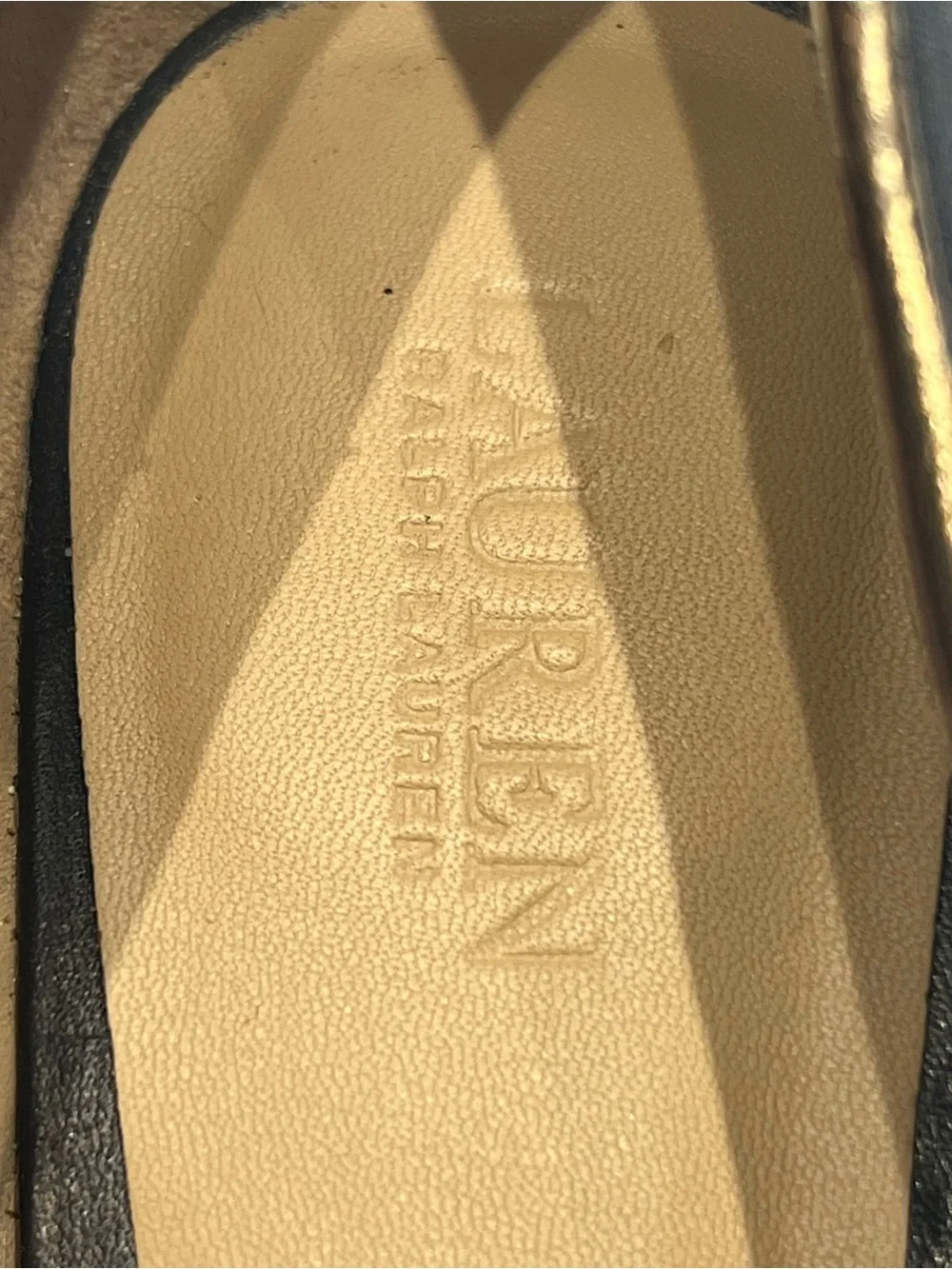LAUREN Ralph Lauren pointed-toe Mary Jane flats Sz 8